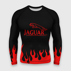 Рашгард мужской Jaguar, Ягуар огонь, цвет: 3D-принт