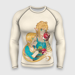 Рашгард мужской Линк и Зельда с яблоками, цвет: 3D-принт