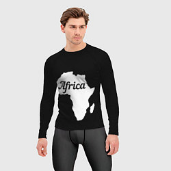 Рашгард мужской Африка на чёрном, цвет: 3D-принт — фото 2