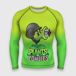 Рашгард мужской Plants vs Zombies - Горохомёт, цвет: 3D-принт