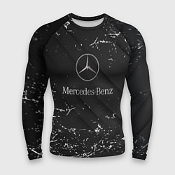 Мужской рашгард Mercedes-Benz штрихи black