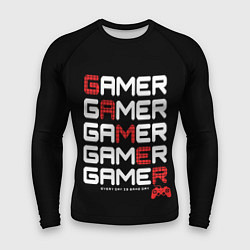 Рашгард мужской GAMER - GAMER - GAMER, цвет: 3D-принт