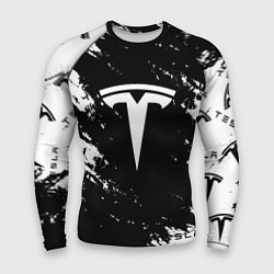 Мужской рашгард Tesla logo texture