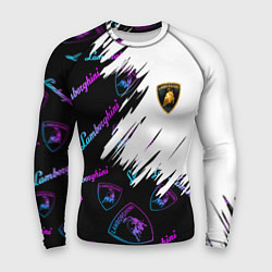 Мужской рашгард Lamborghini pattern gradient