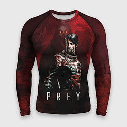 Мужской рашгард Prey Dark red