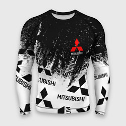 Мужской рашгард Mitsubishi black & white