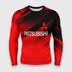 Рашгард мужской Mitsubishi - Red Sport, цвет: 3D-принт