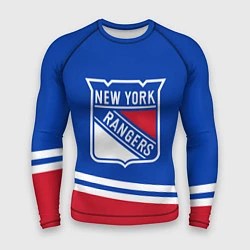 Рашгард мужской New York Rangers Нью Йорк Рейнджерс, цвет: 3D-принт