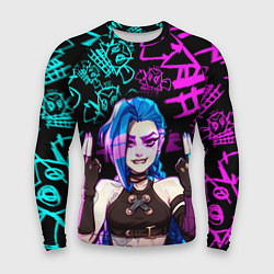 Рашгард мужской JINX ДЖИНКС NEON PATTERN, цвет: 3D-принт