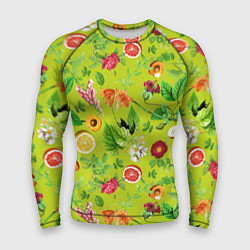 Рашгард мужской Летнее настроение - фрукты, цвет: 3D-принт