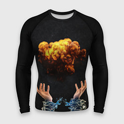 Рашгард мужской Огненный гриб, цвет: 3D-принт