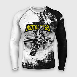 Рашгард мужской Motocross Мотокросс, цвет: 3D-принт