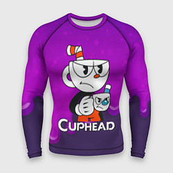 Мужской рашгард Недовольная чашечка cuphead