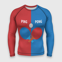 Рашгард мужской PING PONG теннис, цвет: 3D-принт