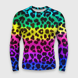 Рашгард мужской Leopard Pattern Neon, цвет: 3D-принт