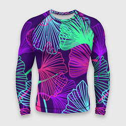 Рашгард мужской Neon color pattern Fashion 2023, цвет: 3D-принт