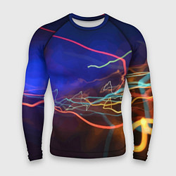 Мужской рашгард Neon vanguard pattern Lightning Fashion 2023