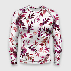 Рашгард мужской Цветы Летние Розовые, цвет: 3D-принт