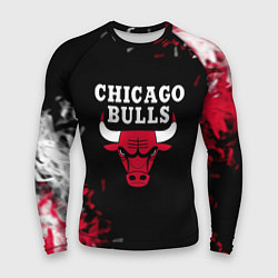 Мужской рашгард Чикаго Буллз Chicago Bulls Огонь