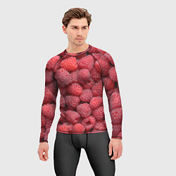 Рашгард мужской Малина - ягоды, цвет: 3D-принт — фото 2