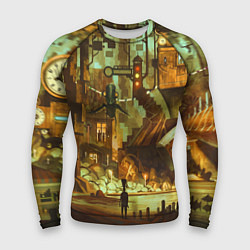 Рашгард мужской Cool Steampunk painting, цвет: 3D-принт
