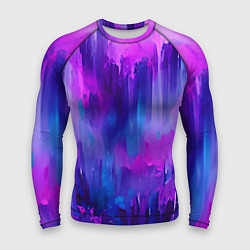 Рашгард мужской Purple splashes, цвет: 3D-принт