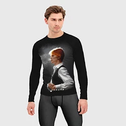 Рашгард мужской David Bowie - Thin White Duke, цвет: 3D-принт — фото 2