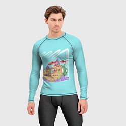 Рашгард мужской Подводное царство, цвет: 3D-принт — фото 2