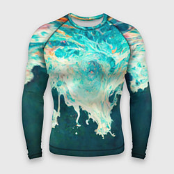 Рашгард мужской Поток воды, цвет: 3D-принт