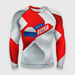 Рашгард мужской Welcome to Russia red & white, цвет: 3D-принт