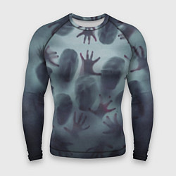 Мужской рашгард Scary faces trying to get out