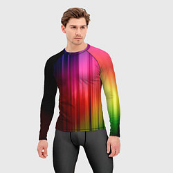 Рашгард мужской Цветной спектр, цвет: 3D-принт — фото 2