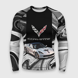 Рашгард мужской Chevrolet Corvette - Motorsport - Racing team, цвет: 3D-принт