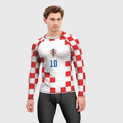 Рашгард мужской Модрич Сборная Хорватии форма к чемпионату мира 20, цвет: 3D-принт — фото 2