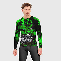 Рашгард мужской Slipknot - green monster по, цвет: 3D-принт — фото 2