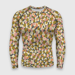 Рашгард мужской Оливье салат, абстрактный паттерн, цвет: 3D-принт