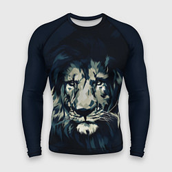 Рашгард мужской Голова царя-зверей льва, цвет: 3D-принт