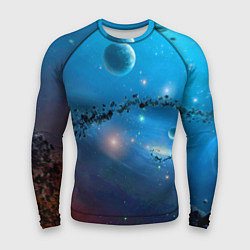 Рашгард мужской Бесконечное космическое пространство - Nasa, цвет: 3D-принт