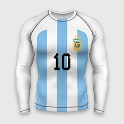 Рашгард мужской Месси Аргентина ЧМ 2022, цвет: 3D-принт