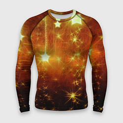 Рашгард мужской Золотистае звёзды, цвет: 3D-принт