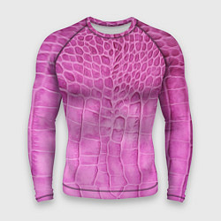Рашгард мужской Кожа - текстура - pink, цвет: 3D-принт