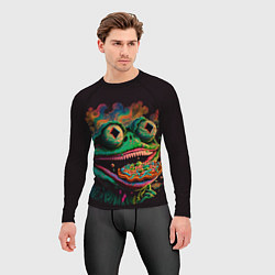 Рашгард мужской Лягушонок Пепе зомби, цвет: 3D-принт — фото 2