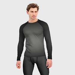Рашгард мужской Серый, черный градиент, цвет: 3D-принт — фото 2
