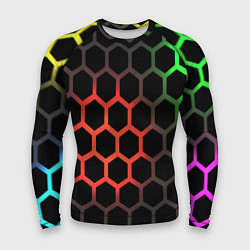 Рашгард мужской Gradient hexagon genshin, цвет: 3D-принт