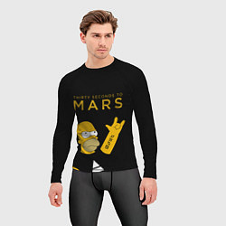 Рашгард мужской 30 Seconds to Mars Гомер Симпсон рокер, цвет: 3D-принт — фото 2