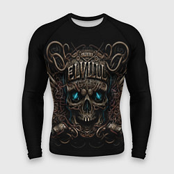 Рашгард мужской Древний череп с сигилами, цвет: 3D-принт