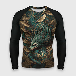 Рашгард мужской Изумрудный Дракон Irezumi, цвет: 3D-принт