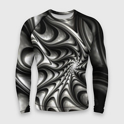 Рашгард мужской Abstract fractal grey, цвет: 3D-принт