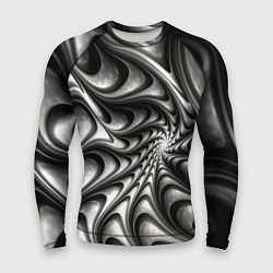 Мужской рашгард Abstract fractal grey