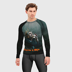 Рашгард мужской Горшок с микрофоном КиШ, цвет: 3D-принт — фото 2